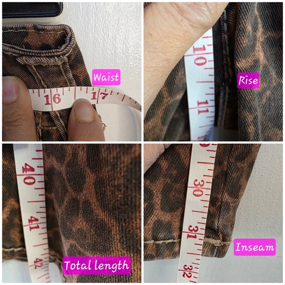 True Religion Bobbi Big T Baggy Leopard Print Cargo Pants - Picture 13 of 15